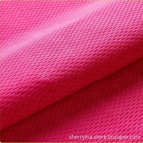 140GSM birds eye pique knitted sportswear fabric